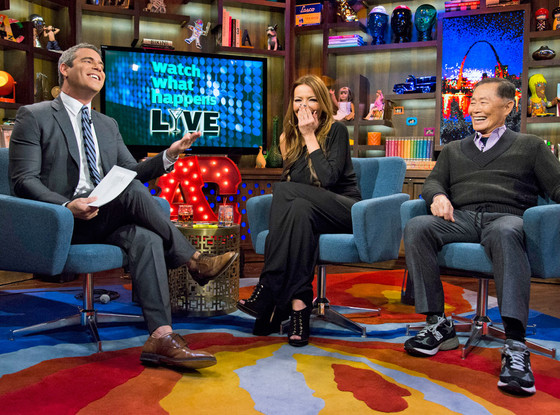 Andy Cohen, George Takei, Drita Davanzo Andy Cohen, George Takei, Drita Davanzo